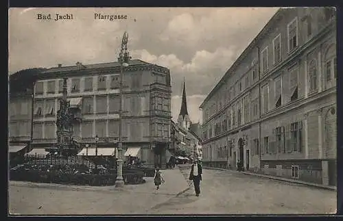 AK Bad Ischl, Partie in der Pfarrgasse
