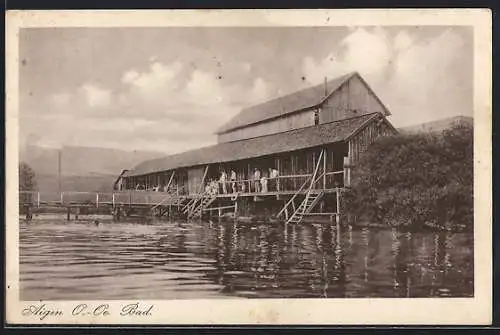 AK Aigen /O.-Oe., Partie im Bad