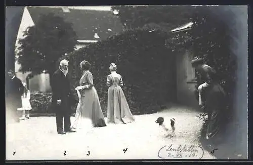 Foto-AK Prinzregent Luitpold und Damen