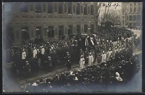 AK München, Beisetzung des Prinzen Arnulf von Bayern, Trauerzug