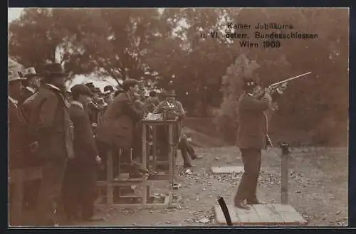 AK Wien, Kaiser Jubiläums und VI. österr. Bundesschiessen 1908, Wettschiessen