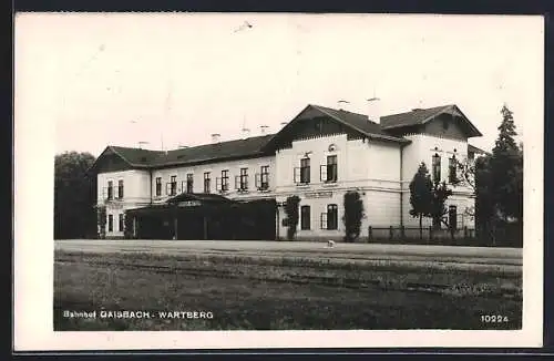 AK Wartberg ob der Aist, Bahnhof Gaisbach, Gleispartie