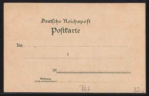 Lithographie Zutzendorf i. E., Gasthaus Zu den drei Lilien und Epicerie v. Andreas Ehrmann, Hof Schneider, Hauptstrasse