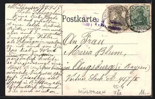 AK Mülhausen, I. Bezirks-Turnfest des Ober-Elsasses, Menschliche Pyramide