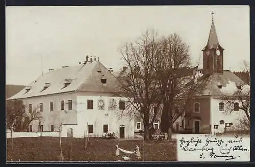 AK Waxenberg, Ortspartie mit der Kirche