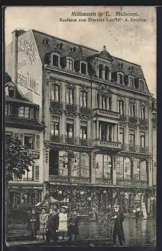 AK Mülhausen i. E., Kaufhaus zum Elsässer Louvre von A. Dreyfus