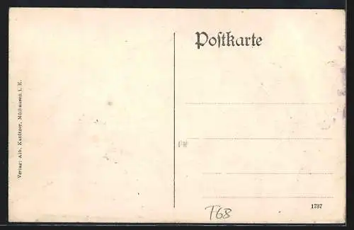 AK Diefmatten, Gasthaus zum Jäger von V. Dietrich, Schul- und Gemeindehaus, Kirche