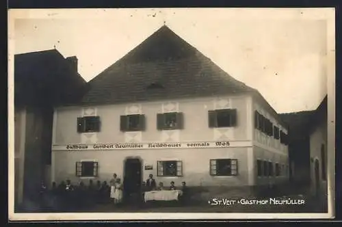 AK St. Veit /Kärnten, Gasthaus & Fleischhauer Lambert Neumüller