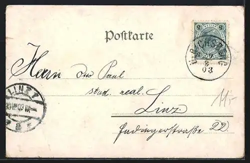 AK Ulrichsberg /O.-Oe., Strassenansicht mit Gasthaus, Ortsansicht
