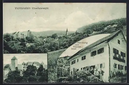 AK Vichtenstein /Oberösterreich, Handlung von Kajetan Breit, Ortsansicht