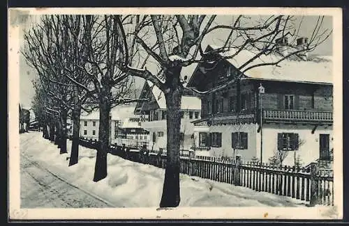 AK Kitzbühel /Tirol, Villenviertel an der Strasse zum Schwarzsee