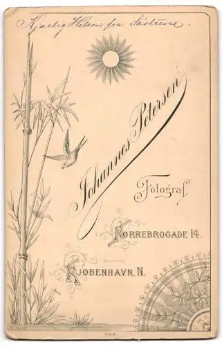 Fotografie J. Petersen, Kjöbenhavn, Knabe Emil edgar Nielsen späterer 1. Handels-Botschafter S.M. in Stockholm