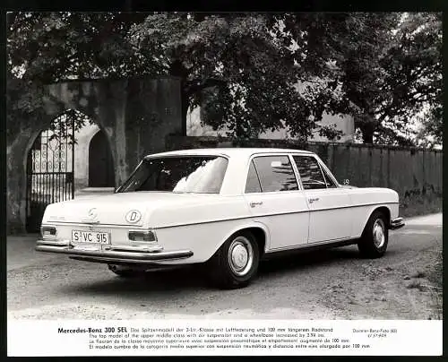 Fotografie Auto Mercedes Benz 300 SEL, Luxus-Limousine mit 3000ccm Motor, Werkfoto