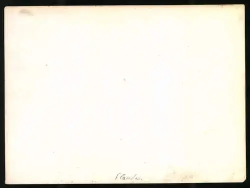 Fotografie Luftbild Fl.8 Frankreich Flandern, Aufnahme Lt. Deichmann & Vfw Prinz, mit Wegsperre