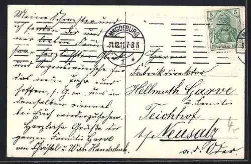 AK Magdeburg, Alter Markt mit Rathaus