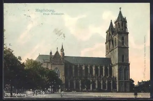 AK Magdeburg, Nordseite des Doms