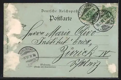 Mondschein-AK Berlin, Friedrichsbrücke und Nationalgallerie