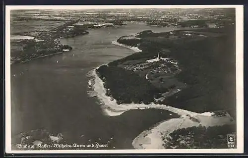 AK Berlin-Grunewald, Kaiser Wilhelm-Turm und Havel