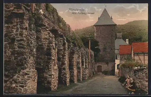 AK Münstereifel, Alte Festungsmauer