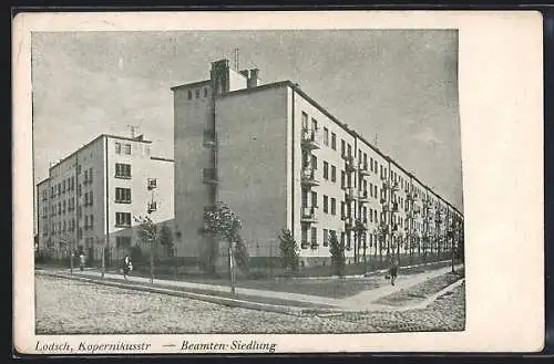 AK Litzmannstadt-Lodz, Wohnkolonie im südlichen Stadt-Teil, Bloki mieszkalne Zupu przy ul. Bednarsklej