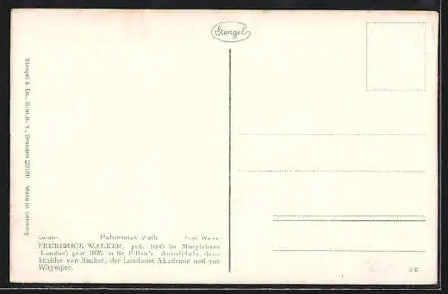 Künstler-AK Stengel & Co. Nr. 29186: Fahrendes Volk