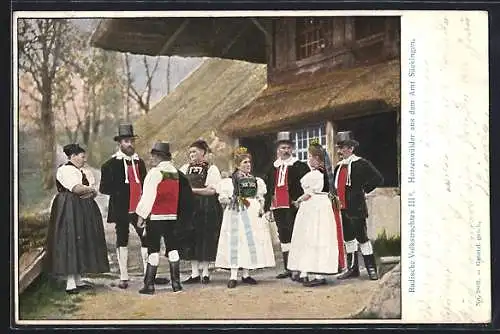 AK Hotzenwälder Volkstracht aus dem Amt Säckingen