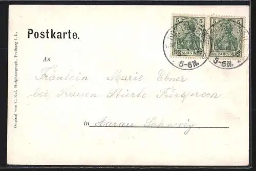 AK Hotzenwälder Volkstracht aus dem Amt Säckingen