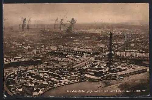 AK Berlin-Charlottenburg, Ausstellungsgelände mit Funkturm