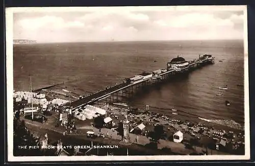 AK Shanklin, The Pier from Keats Green