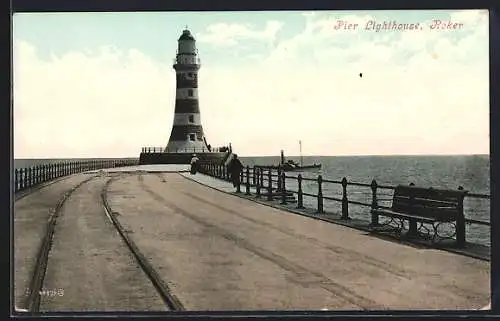 AK Roker, Pier Lighthouse, Leuchtturm