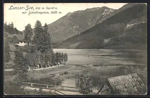 AK Lunz, Lunzer See mit Scheiblingstein