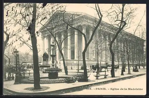 AK Paris, Église de la Madeleine