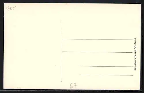 AK Sulz, Kaiser Friedrich-Strasse mit Gasthaus zur Sonne
