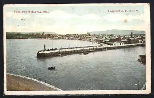 AK Peel, Panorama from Castle Hill