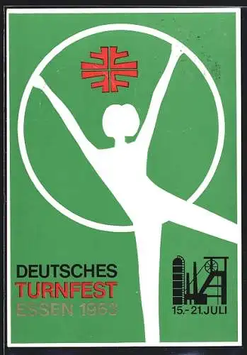 AK Essen, Deutsches Turnfest 15.-21. Juli 1963