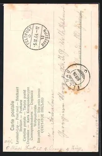 AK Schweiz, Helvetia mit mit Wappen-Schild, Speer und Löwe