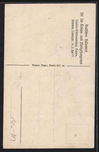 AK Deutsches Hilfswerk für die Kriegs und Zivil-Gefangenen, Kriegsgefangene