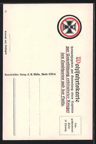 Künstler-AK Porträtbild General von Linsingen in Uniform