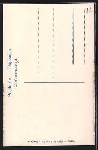 AK Sarajevo, Händler auf dem Obst- und Getreidemarkt