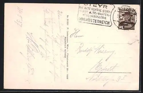 AK Steyr, Teilansicht, Einmündung der Steyr in die Enns