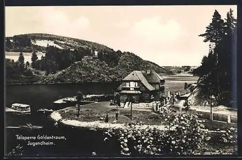 AK Goldentraum, Talsperre Goldentraum, Das Jugendheim am Stausee