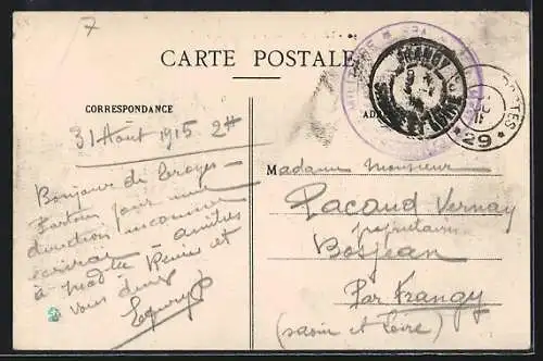 AK Troyes, Rue de la République, Strassenpartie mit Strassenbahn
