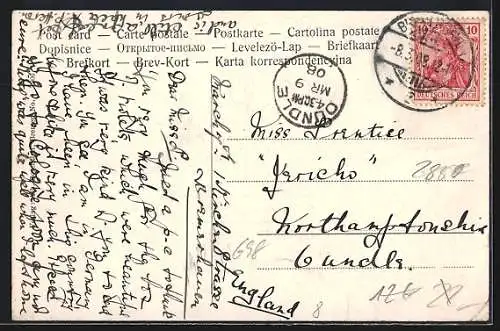 AK Bremerhaven, Strassenbahnen in der Bürgermeister Smidtstrasse