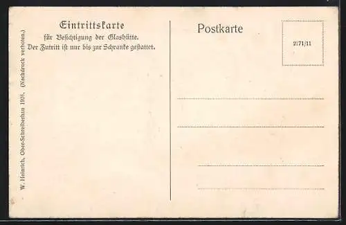 Künstler-AK Ober-Schreiberhau, Josephinenhütte bei Anwesenheit von König und Königin Friedrich Wilhelm IV von Preussen