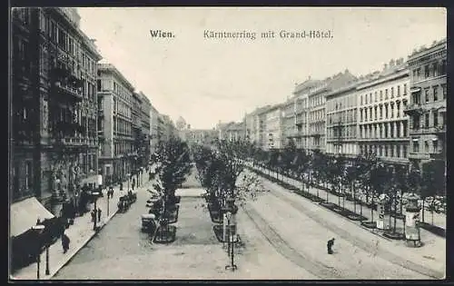 AK Wien, Kärntnerring mit Grand-Hotel
