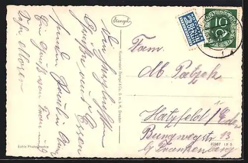 AK Kreuzburg, Gasthof Schützenhaus, Gustav Freytags Geburtshaus