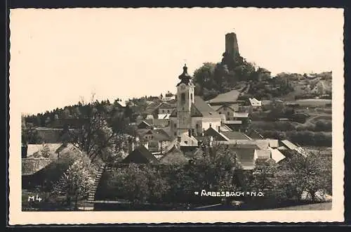 AK Arbesbach, Gesamtansicht mit Blick auf die Ruine