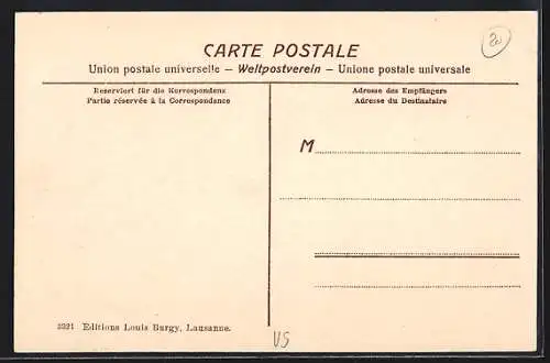 AK St. Maurice, an der Eisenbahnstrecke, Talpanorama