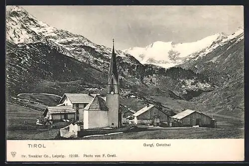 AK Gurgl, Teilansicht mit Kirche