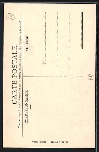 AK Montreux, L`Eglise catholique, Sortie de la messe